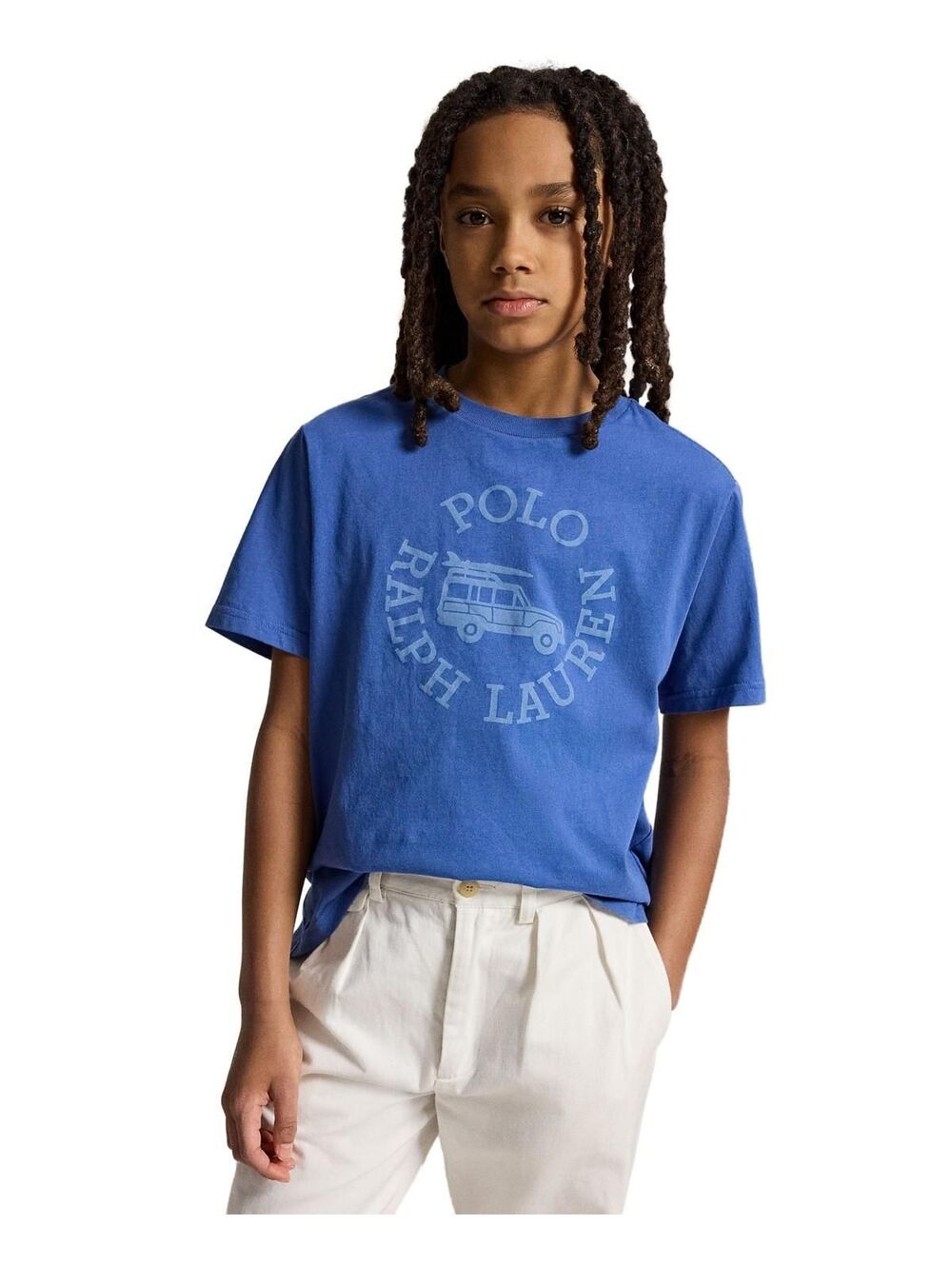 Polo Ralph Lauren Boys 8-20 Logo Cotton Jersey Tee - Bai Blue